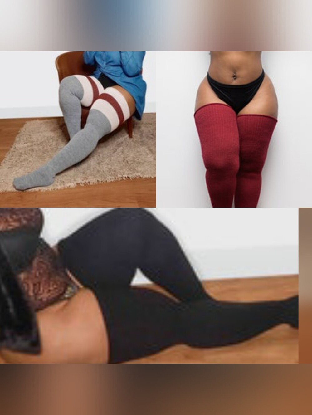 Thunda Thighs Stockings - 3 Pair